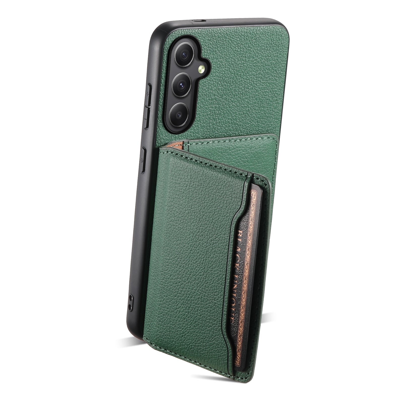 For Samsung Galaxy A35 5G Phone Case Kickstand Card Slots Leather+PC+TPU Hybrid Cover For Samsung Galaxy A35 5G Phone Case Kickstand Card Slots Leather+PC+TPU Hybrid Cover